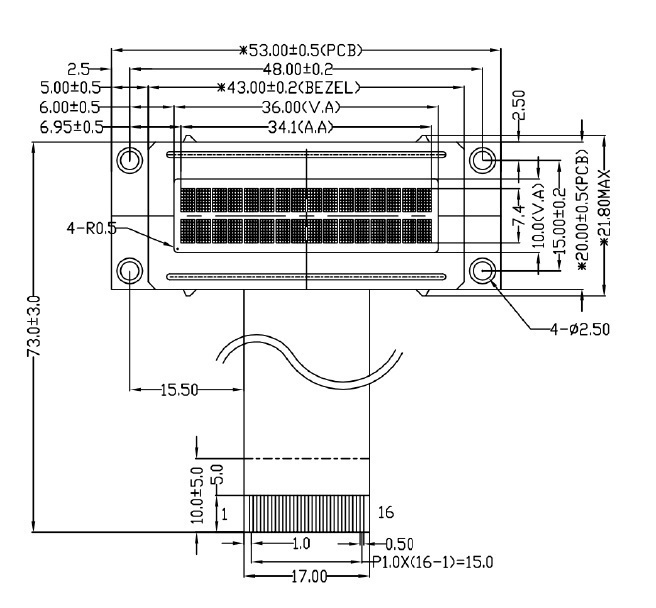 YTS350ELAV01100C Display LCD Grafici 320X240 Yes Optoelectronics LTD